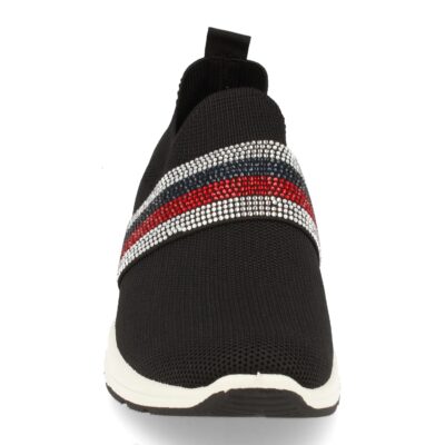 Zapatilla de Mujer con Pedreria y Tejido Elastico - Imagen 3