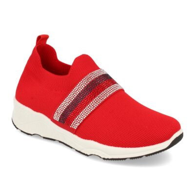 Zapatilla de Mujer con Pedreria y Tejido Elastico - Imagen 2