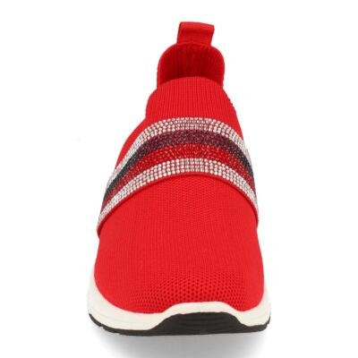 Zapatilla de Mujer con Pedreria y Tejido Elastico - Imagen 3