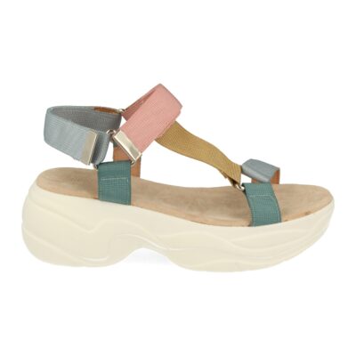 Sandalia de Plataforma con Velcro