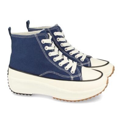 Zapatilla Abotinada de Plataforma con Cordones