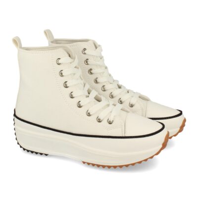 Zapatilla Abotinada de Plataforma con Cordones