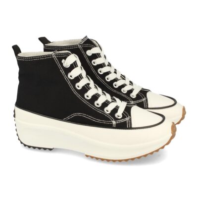 Zapatilla Abotinada de Plataforma con Cordones