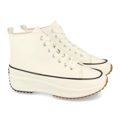 Zapatilla Abotinada de Plataforma con Cordones