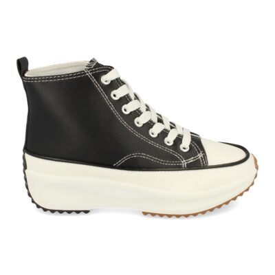 Zapatilla Abotinada de Plataforma con Cordones - Imagen 2
