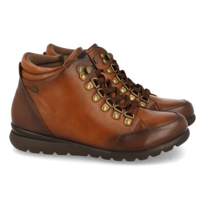 Botin Plano con Cremallera y Cordones