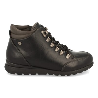 Botin Plano con Cremallera y Cordones - Imagen 2