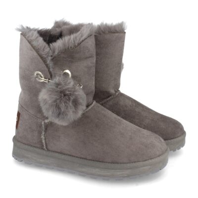 Botin Australiano con Pompon y Pelo