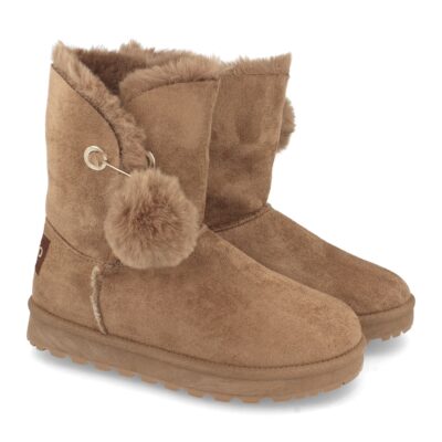 Botin Australiano con Pompon y Pelo