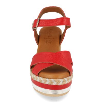 Sandalia de Cuña Multicolor con Hebilla - Imagen 4