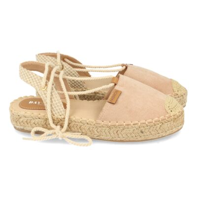 Sandalia Forrada de Yute y Cordones