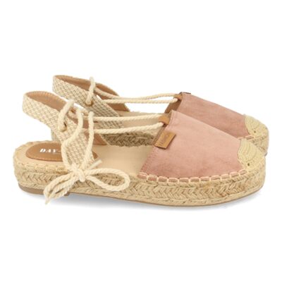Sandalia Forrada de Yute y Cordones