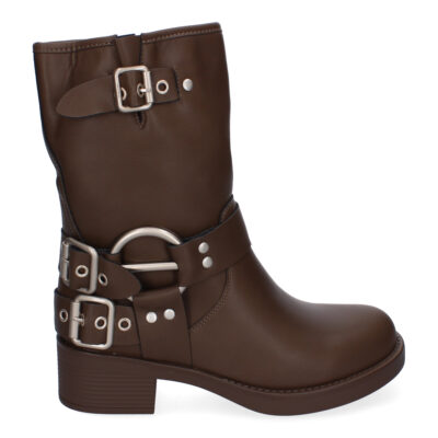 Botines Moteros para Mujer, Comodos y Elegantes, Detalles de Hebillas - Imagen 2