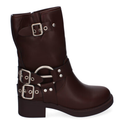 Botines Moteros para Mujer, Comodos y Elegantes, Detalles de Hebillas - Imagen 2