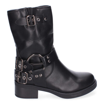 Botines Moteros para Mujer, Comodos y Elegantes, Detalles de Hebillas - Imagen 2
