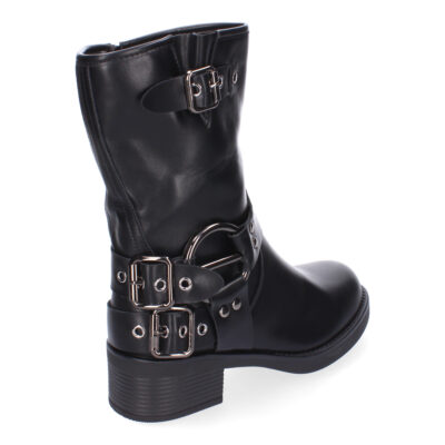 Botines Moteros para Mujer, Comodos y Elegantes, Detalles de Hebillas - Imagen 4