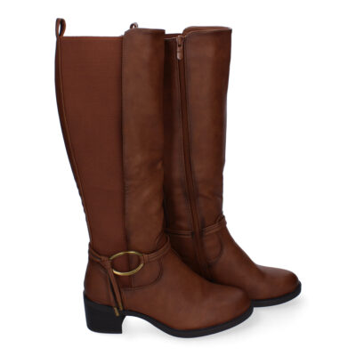Botas de Tacón para Mujer, Comodas y Elegantes, Detalles de Caña Arrugada - Imagen 5