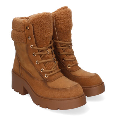Botines de Tacón para Mujer, Comodos y Elegantes, Forrados de Borreguillo