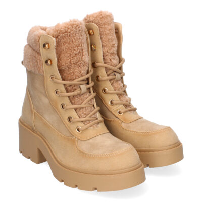 Botines de Tacón para Mujer, Comodos y Elegantes, Forrados de Borreguillo