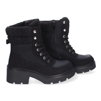 Botines de Tacón para Mujer, Comodos y Elegantes, Forrados de Borreguillo - Imagen 5