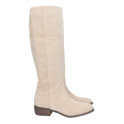 Bota de Tacón Bajo con Cremallera