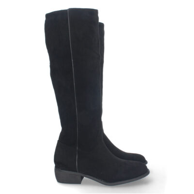 Bota de Tacón Bajo con Cremallera