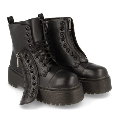 Bota de Plataforma con Cremallera