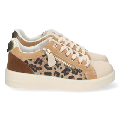 Zapatilla Plana con Estampado y Cordones