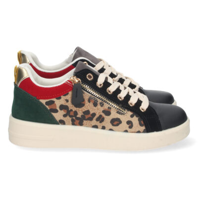 Zapatilla Plana con Estampado y Cordones