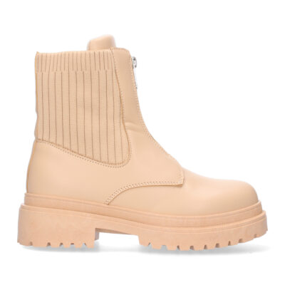 Botin comodo para mujer, material elastico en la caña y cierre de cremallera. - Imagen 2