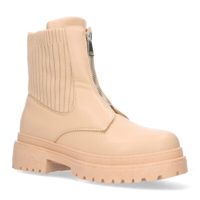 Botin comodo para mujer, material elastico en la caña y cierre de cremallera. - Imagen 3