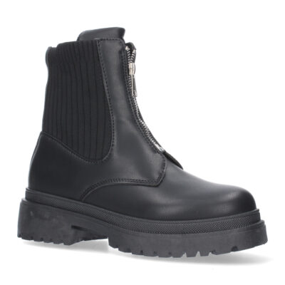 Botin comodo para mujer, material elastico en la caña y cierre de cremallera. - Imagen 3