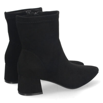 Botin de Tacon con Material Fino y Cremallera - Imagen 4