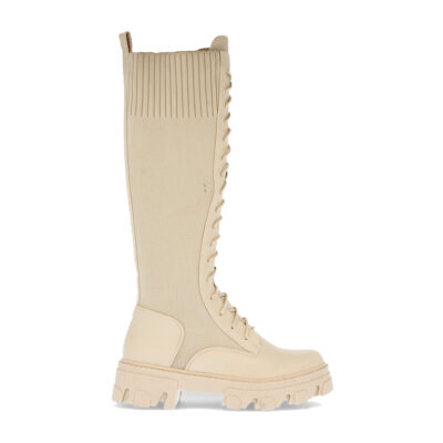 Bota de Plataforma con Elastico y Cordones - Imagen 2