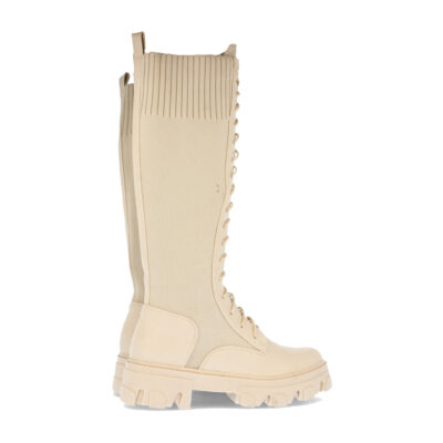 Bota de Plataforma con Elastico y Cordones - Imagen 4