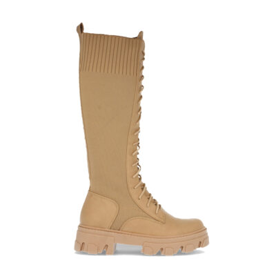 Bota de Plataforma con Elastico y Cordones - Imagen 2