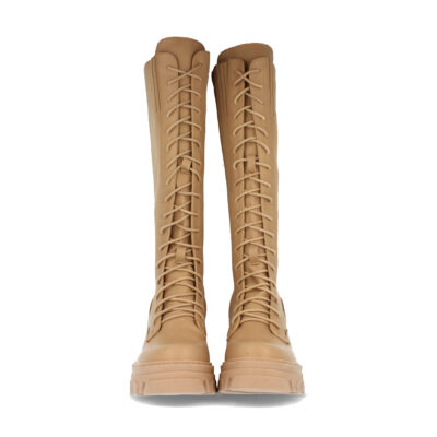 Bota de Plataforma con Elastico y Cordones - Imagen 3