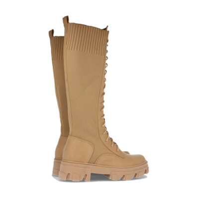 Bota de Plataforma con Elastico y Cordones - Imagen 4