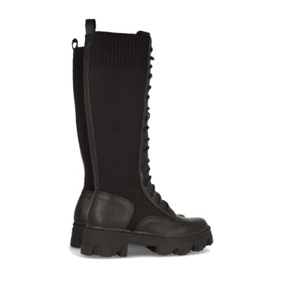 Bota de Plataforma con Elastico y Cordones - Imagen 4