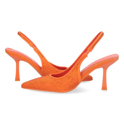 Zapato de Tacon con Talon Abierto - Imagen 5