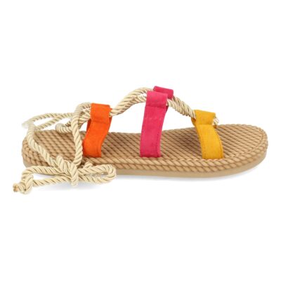 Sandalia Plana de Estilo Cangrejera con Cordones - Imagen 2