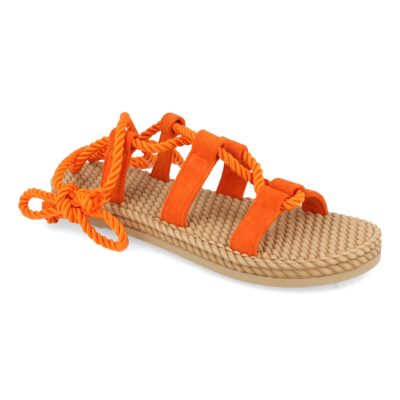 Sandalia Plana de Estilo Cangrejera con Cordones - Imagen 3