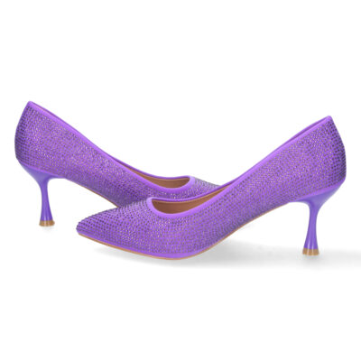 Zapato de Tacon Fino con Strass - Imagen 5