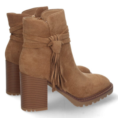 Botin de Tacon con Flecos y Cremallera - Imagen 4