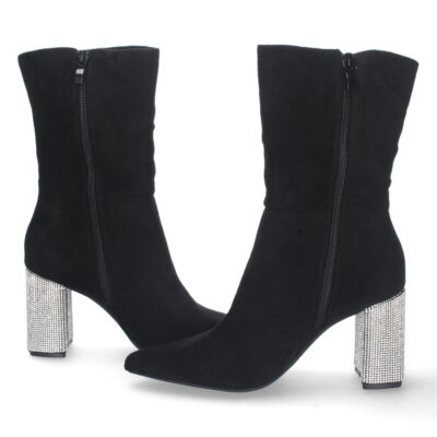 Botin de Tacon con Strass y Cremallera - Imagen 5