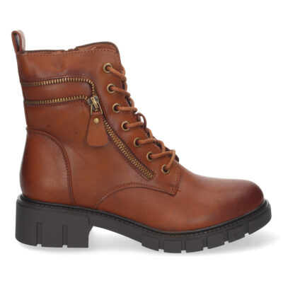 Botin Plano con Cremallera y Cordones - Imagen 2
