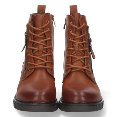Botin Plano con Cremallera y Cordones - Imagen 3
