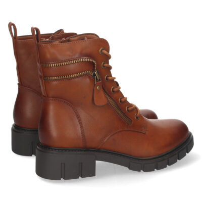 Botin Plano con Cremallera y Cordones - Imagen 4