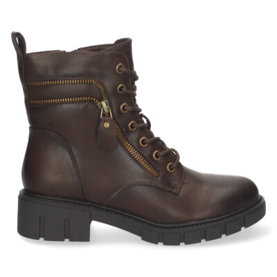Botin Plano con Cremallera y Cordones - Imagen 2