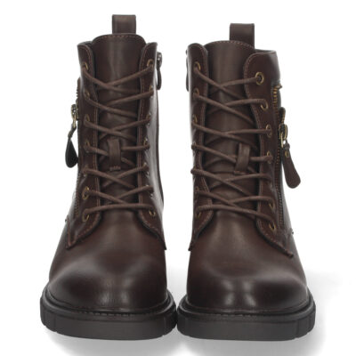 Botin Plano con Cremallera y Cordones - Imagen 3